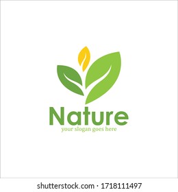 Nature Logo Template, Design Vector Icon Illustration