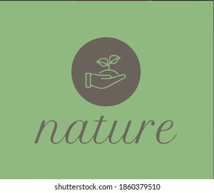 Nature Logo Template, Design Vector Icon Illustration