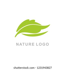 	
Nature Logo Template. green leaf logo design inspiration
