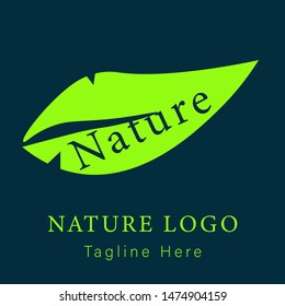 nature logo template, leaf logo