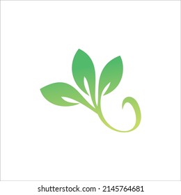 nature logo template. leaf sign and symbol vector illustration