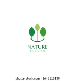 vectores de la plantilla de logotipo de naturaleza