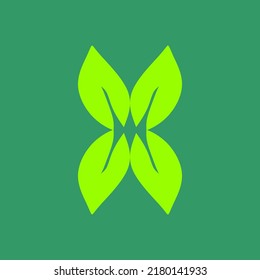 Nature logo template. This design uses a leaf symbol. Suitable for environment and life