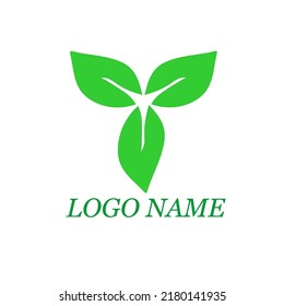 Vorlage für das Naturlogo Dieses Design verwendet ein Blattsymbol. Geeignet für Umwelt und Leben