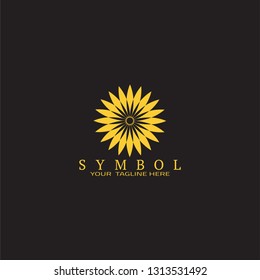 Nature logo template, vector logo for business corporate, flower icon, luxury, hotel icon, element, illustration. Edit