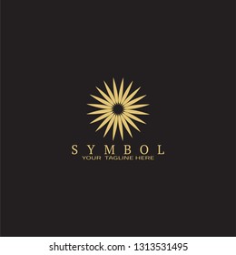Nature logo template, vector logo for business corporate, flower icon, luxury, hotel icon, element, illustration. Edit