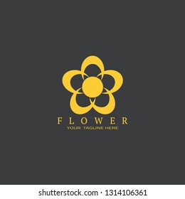 Nature logo template, vector logo for business corporate, flower icon, spa, beauty salon, luxury, hotel, element, illustration.