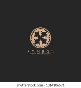 Nature logo template, vector logo for business corporate, flower icon, luxury, hotel icon, element, illustration. Edit