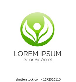 Nature logo template, vector illustration