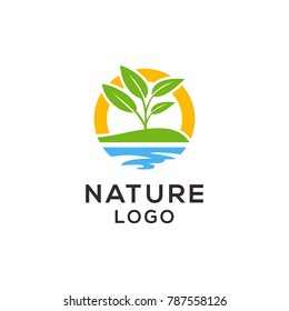 nature logo vector