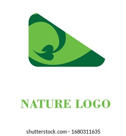 Nature logo vector concept with simple and minimalist