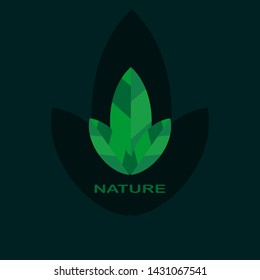 Nature logo vector design concept