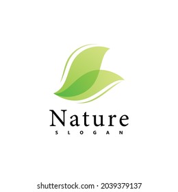 Nature logo vector design template. leaf icon