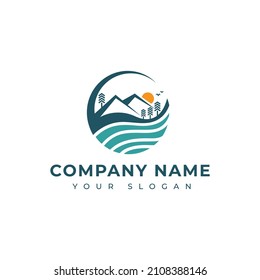 nature logo vector design template