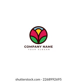 Nature logo vector design template