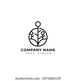 Nature logo vector design template