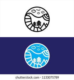 Nature logo vector illustration