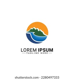 Diseño del vector del logotipo de la naturaleza  