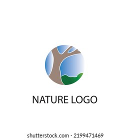 nature logo vector illustrations design icon logo template
