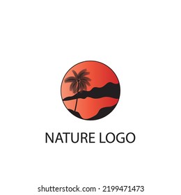nature logo vector illustrations design icon logo template
