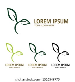 Nature logo vector modern simple design graphic. Floral logo. Flower icon. Floral emblem. Cosmetics, Spa, Beauty salon, Decoration, Boutique logo. Interior Icon. Resort and Restaurant Logo.