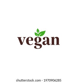 nature logo vector typography logo design.