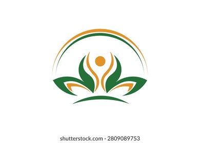 nature logodesign vector on white background