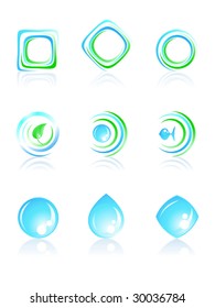 Nature logos. Vector illustration.