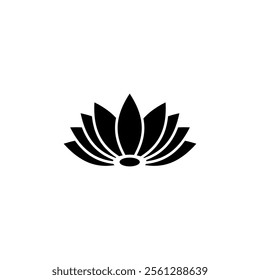 Nature Lotus leaf icon logo. beauty icon vector. makeup cosmetic icon vector
