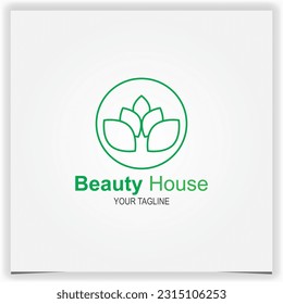 nature lotus spa logo premium elegant template vector eps 10 - Shutterstock ID 2315106253