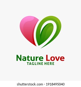 Nature love logo design inspiration