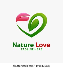 Nature love logo design inspiration