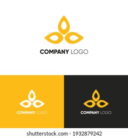 Nature Luxury Logo, flat logo, creative template