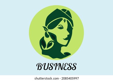 Nature mascot logo traditional old man 