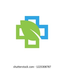 Nature medical graphic design template vector illustration