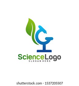 
Nature Microscope Icon Logo Concept Vector. Creative Microscope with Leaf Logo Template