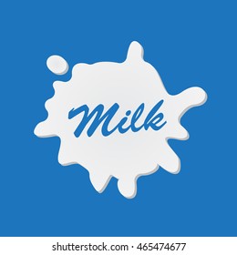 Nature Milk Product Logo flat eps 10