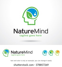 Nature Mind Logo Template Design Vector 