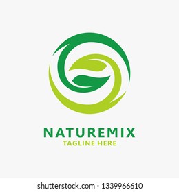 Nature mix logo design