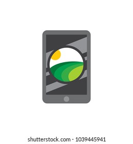 Nature Mobile Logo icon Design