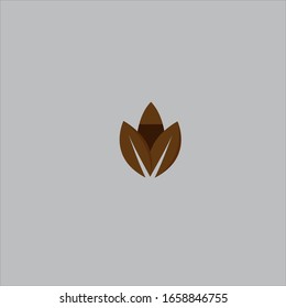 Nature monogram Logo template design