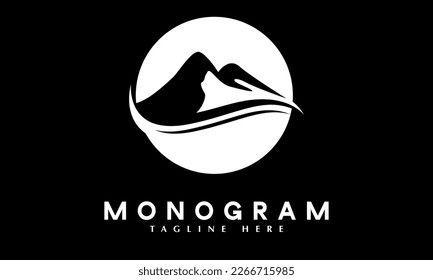 Nature MOUNTAIN business company logo vector template