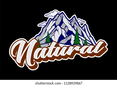 nature mountain logo 