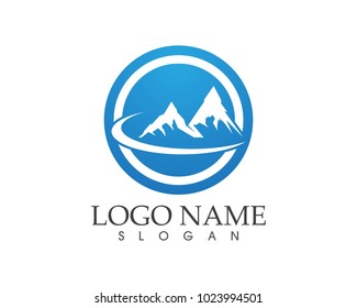 Nature mountain logo design