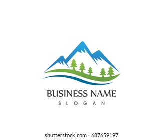 Nature Mountain Logo Design