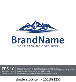 nature mountain logo icon vector template