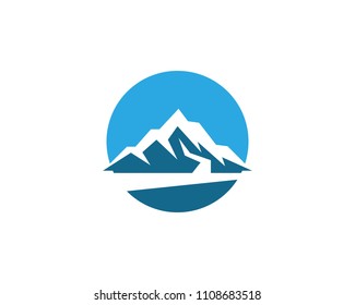 Nature mountain logo vector template