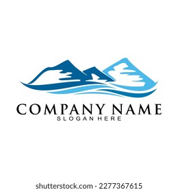 Logo vectorial de la ola de la naturaleza