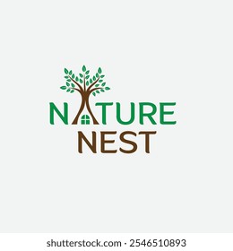 Nature Nest Logo Design  Creative Treehouse Inspired Branding with Natural Elements