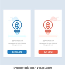 Nature, Of, Power, Bulb  Blue and Red Download and Buy Now web Widget Card Template